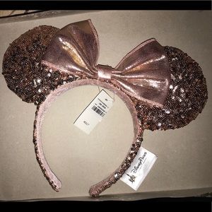 Rose Gold Minnie Mouse Ears from Disney Parks